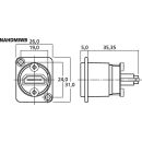 HDMI™-Durchgangs-Einbaubuchse, schwarz, NAHDMIWB