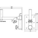 Wandhalter für PA-Boxen PAST-88/SW