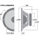 High-Power-PA-Subwoofer, 1000 W, 8 Ω FTR15-4080HDX