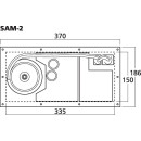 Subwoofer-Aktiv-Modul, 200 W SAM-2