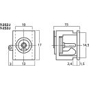 Kleinspannungs-Einbaubuchse, 5,5/2,1 mm T-252J