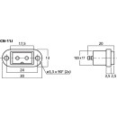 2-polige Einbaubuchse CN-11J