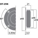 Neodym-Hi-Fi-Hochtöner, 40 W, 8 Ω DT-25N