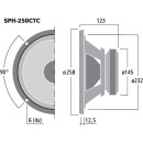 Hi-Fi-Subwoofer, 2 x 100 W, 2 x 8 Ω SPH-250CTC