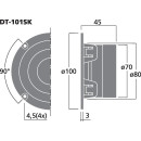 Hi-Fi-Kalottenhochtöner, 30 W, 8 Ω DT-101SK