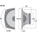 Universallautsprecher, 5 W, 4 Ω SP-30