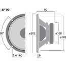 Universalbass, 35 W, 8 Ω SP-90