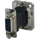 9-Pol-D-Sub-Durchgangs-Einbaustecker NADB-9MF