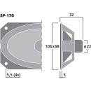 Miniatur-Lautsprecher, 1 W, 8 Ω SP-170