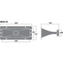 PA-Hornhochtöner, 30 W, 8 Ω MHD-55