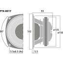 PA-2-Wege-Koaxiallautsprecher, 150 W, 8 Ω FTX-0617