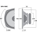 Hi-Fi-Tiefmitteltöner, 30 W, 8 Ω SPH-100C