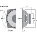 Hi-Fi-Tiefmitteltöner, 60 W, 8 Ω SPM-165/8