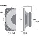 Universallautsprecher, 3 W, 4 Ω SP-6/4SQ