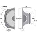 PA-Mitteltöner, 30 W, 8 Ω TF-0510