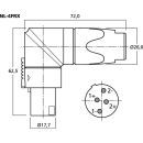 NEUTRIK-SPEAKON-Stecker, NL-4FRX