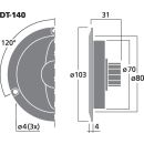 Hi-Fi-Kalottenhochtöner, 40 W, 4 Ω DT-140