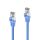 Cat.6a Patchkabel, RJ45, S/FTP, LSZH – 0,25m, blau