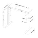 PureMounts® Motorisiertes Schreibtisch Gestell, schwarz