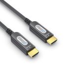 Gepanzertes 4K HDMI 2.0b Glasfaserkabel mit mobiler Spule...