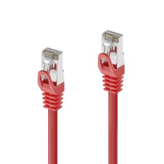 Cat.6a Patchkabel, RJ45, S/FTP, LSZH- 5.00 m, rot