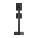 PureMounts DS® Standfuß mit abschließbarem Tabletgehäuse für Apple / Samsung, schwarz