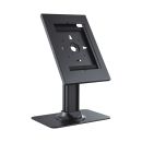 PureMounts DS® Standfuß mit abschließbarem Tabletgehäuse für Apple / Samsung, schwarz