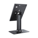 PureMounts DS® Standfuß mit abschließbarem Tabletgehäuse für Apple / Samsung, schwarz