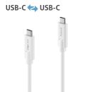 Premium USB v3.2 USB-C Kabel mit E-Marker – 0,50m, weiß