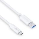 Premium USB v3.2 USB-C / USB-A Kabel – 1,50m,...