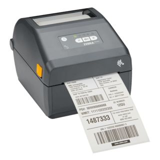 Zebra ZD421c, Farbbandkassette, 12 Punkte/mm (300dpi), RTC, EPLII, ZPLII, USB, USB-Host, BT (BLE), Ethernet, grau