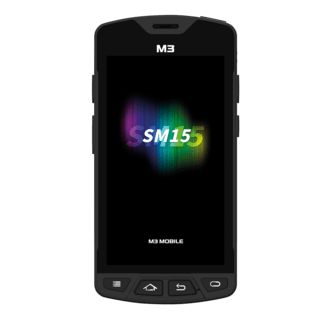 M3 Mobile SM15 X, 2D, SE4750, BT (BLE), WLAN, 4G, NFC, GPS, GMS, erw. Akku, Android