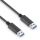 Premium USB v3.2 USB-A Kabel – 2,00m, schwarz