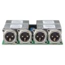 Splitter-Modul 4 x XLR B-Serie male, 3-pol , 1 HE, 3 BE,...