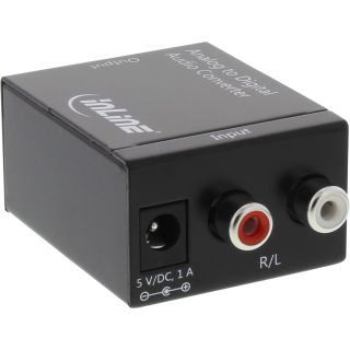 InLine® Audio AD-Wandler, Eingang 2x Cinch Stereo, Ausgang Toslink oder Cinch