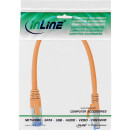 InLine Patchkabel, S/FTP (PiMf), Cat.6A, 500MHz, halogenfrei, Kupfer, orange, 0,3m