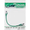 InLine Patchkabel, S/FTP (PiMf), Cat.8.1, 2000MHz, halogenfrei, Kupfer, grün, 0,3m