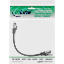 InLine® Patchkabel, S/FTP (PiMf), Cat.8.1, 2000MHz, halogenfrei, schwarz, 0,3m