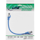 InLine Patchkabel, S/FTP (PiMf), Cat.8.1, 2000MHz, halogenfrei, Kupfer, blau, 0,3m