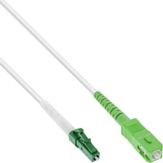 InLine LWL Simplex Kabel, FTTH, LC/APC 8° zu SC/APC 8°, 9/125µm, OS2, 10m