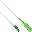 InLine LWL Simplex Kabel, FTTH, LC/APC 8° zu SC/APC...