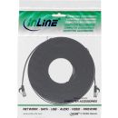 InLine® Patchkabel flach, U/FTP, Cat.8.1, TPE halogenfrei, schwarz, 5m