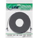 InLine® Patchkabel flach, U/FTP, Cat.6A, TPE halogenfrei, schwarz, 7,5m