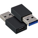 InLine USB 3.2 Gen.1 OTG Hub, USB Typ-C zu 2 Port Typ-C und 3 Port Typ-A, ohne Netzteil