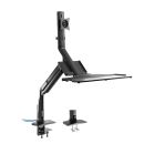 InLine® Workstation-Tischhalterung mit Lifter, beweglich, bis 81cm (32") / 9kg