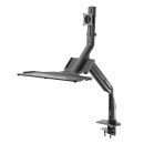 InLine® Workstation-Tischhalterung mit Lifter, beweglich, bis 81cm (32") / 9kg