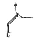 InLine® Workstation-Tischhalterung mit Lifter, beweglich, bis 81cm (32") / 9kg