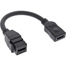 InLine® HDMI Keystone Adapterkabel 4K/60Hz, HDMI A...