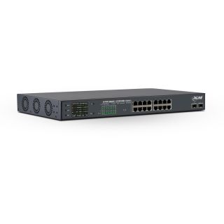 InLine® PoE++ Gigabit Netzwerk Switch 16 Port, 1Gb/s, 2xSFP,19"1HE(inkl. Winkel)