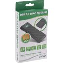 InLine USB3.2 Gen.2 USB-Typ C zu M.2 SSD (PCIe NVMe & SATA) Gehäuse, werkzeugfrei